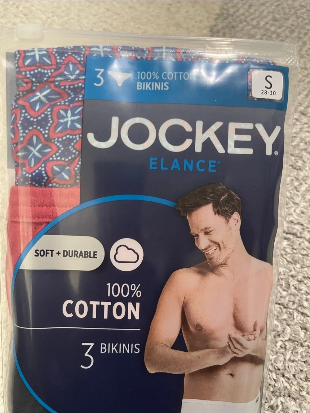 NIP- Jockey - Men’s S cotton bikinis 3 pack Assorted